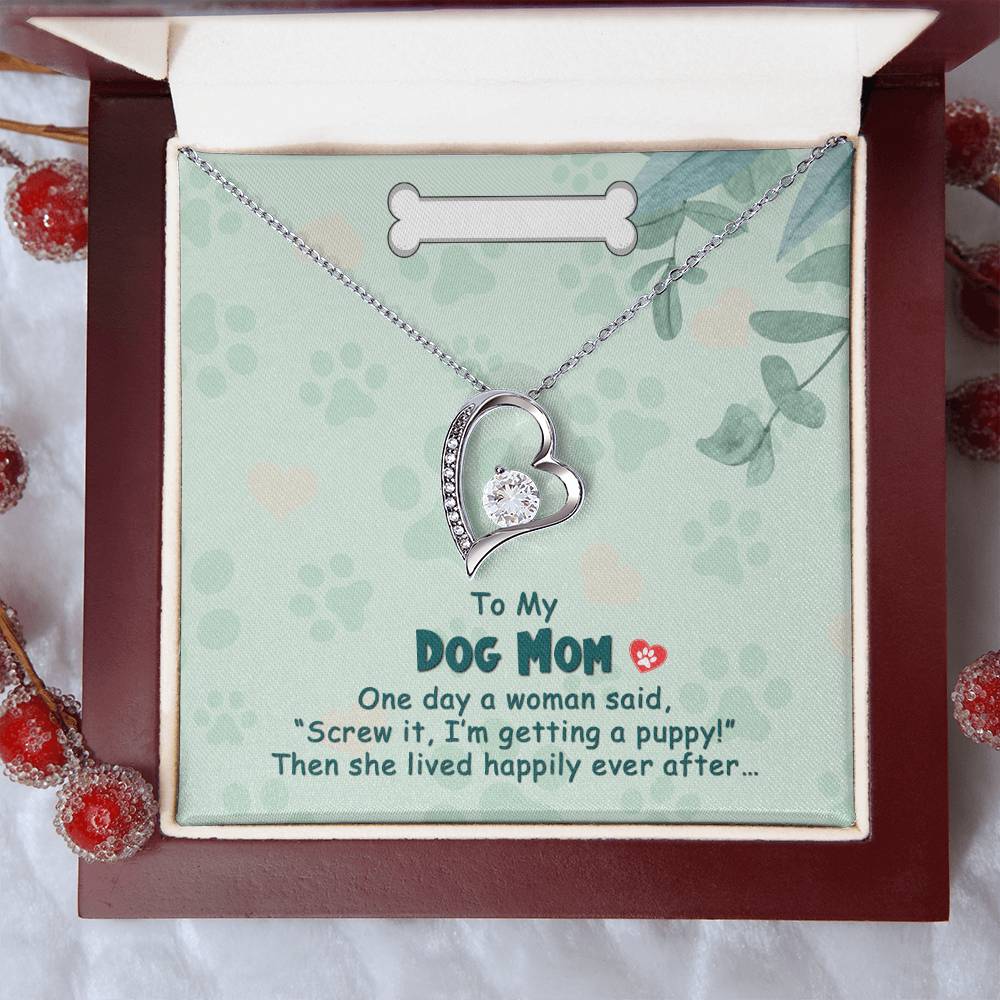 To My Dog Mom - Forever Love Necklace Forever Love Necklace