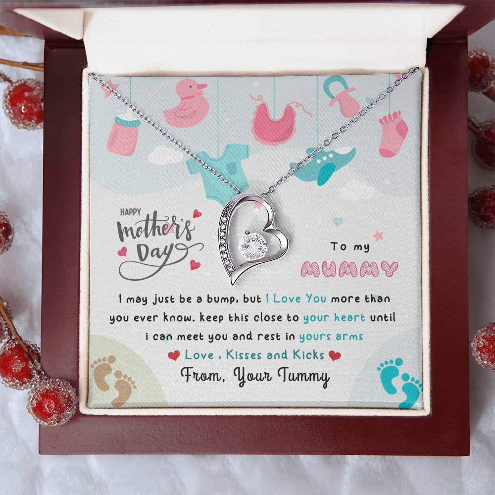 To My Pregnant Wife 1 Forever Love Necklace