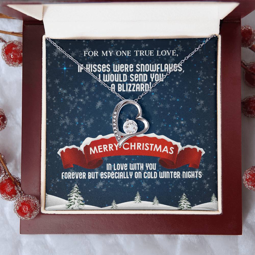 Forever Love Necklace To My One True Love Christmas Blizzard 1 Forever Love Necklace