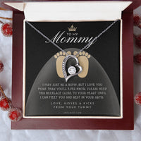 Baby Shower Gift New Mommy Necklace Pregnant Wife Gift To My Mommy I May Just Be A Bump But I Love You More Than You Ever Know Forever Love Necklace