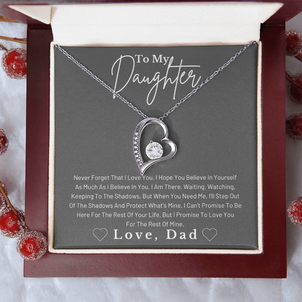 Dad To Daughter Forever Love Necklace Forever Love Necklace