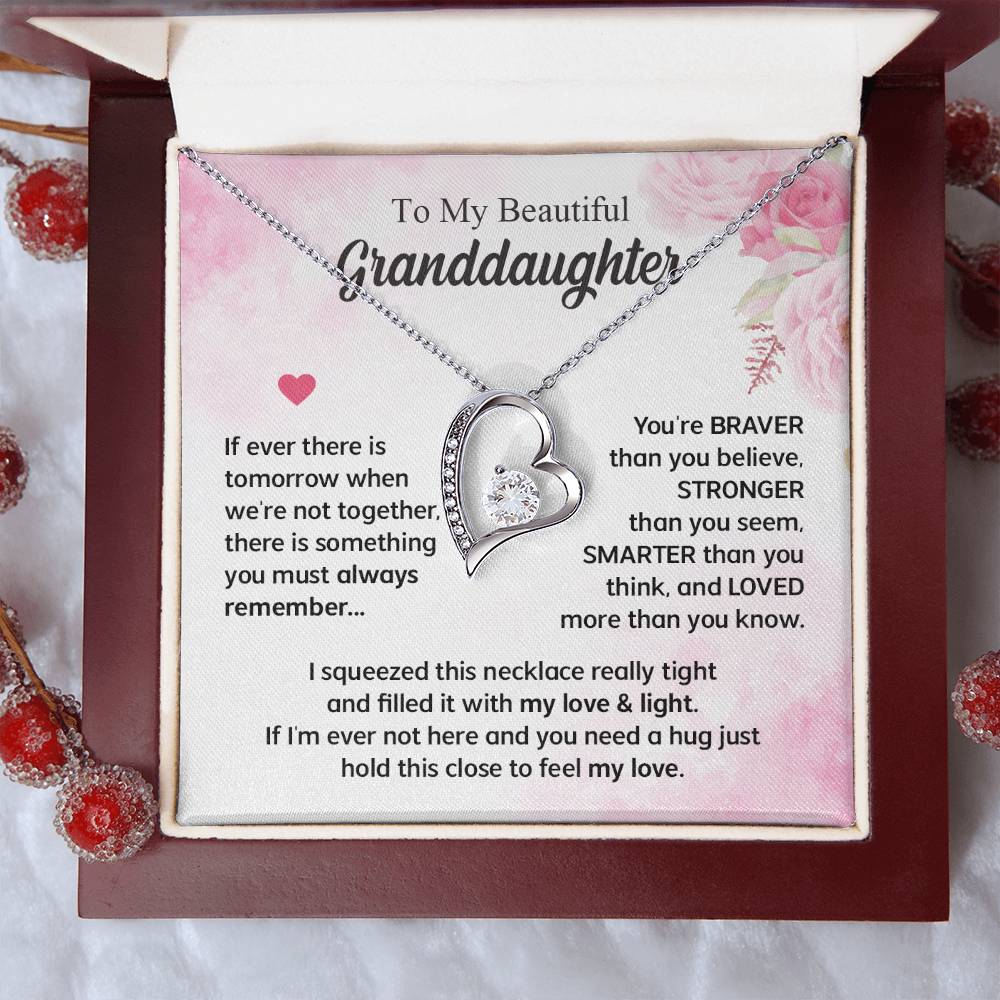 Gifts For Granddaughter Forever Love Necklace