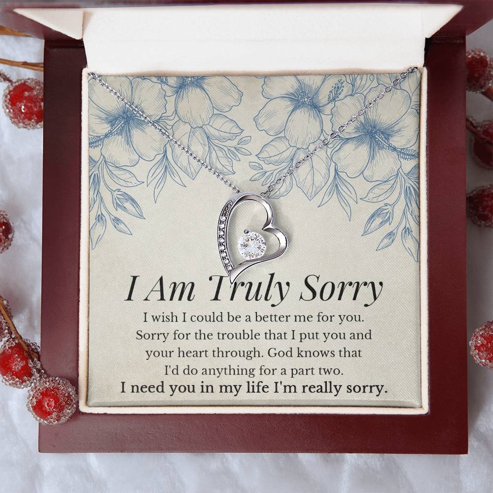 I Am Truly Sorry Necklace - Forever Love Forever Love Necklace