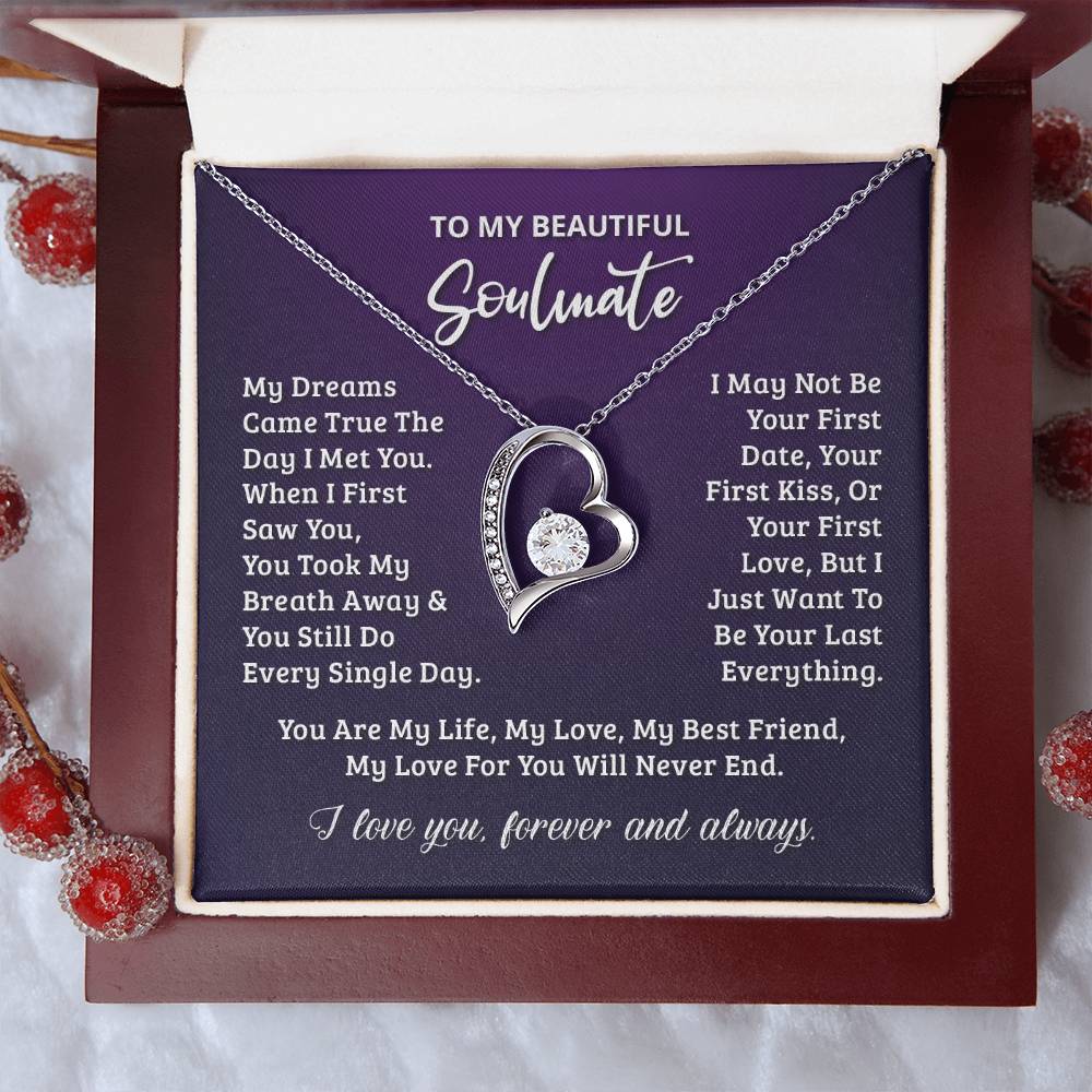 Gift For Soulmate Your Last Everything Forever Love Necklace