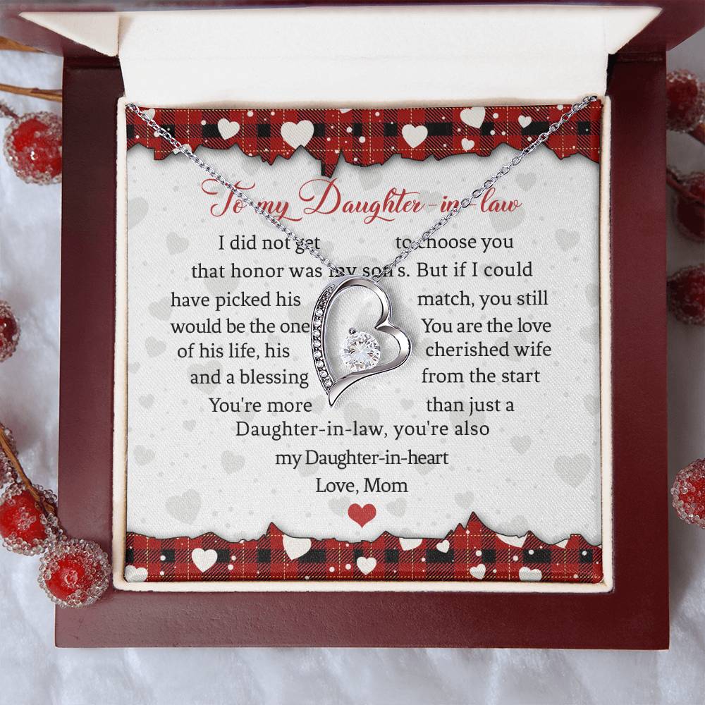 Daughter In Law 1 Forever Love Necklace
