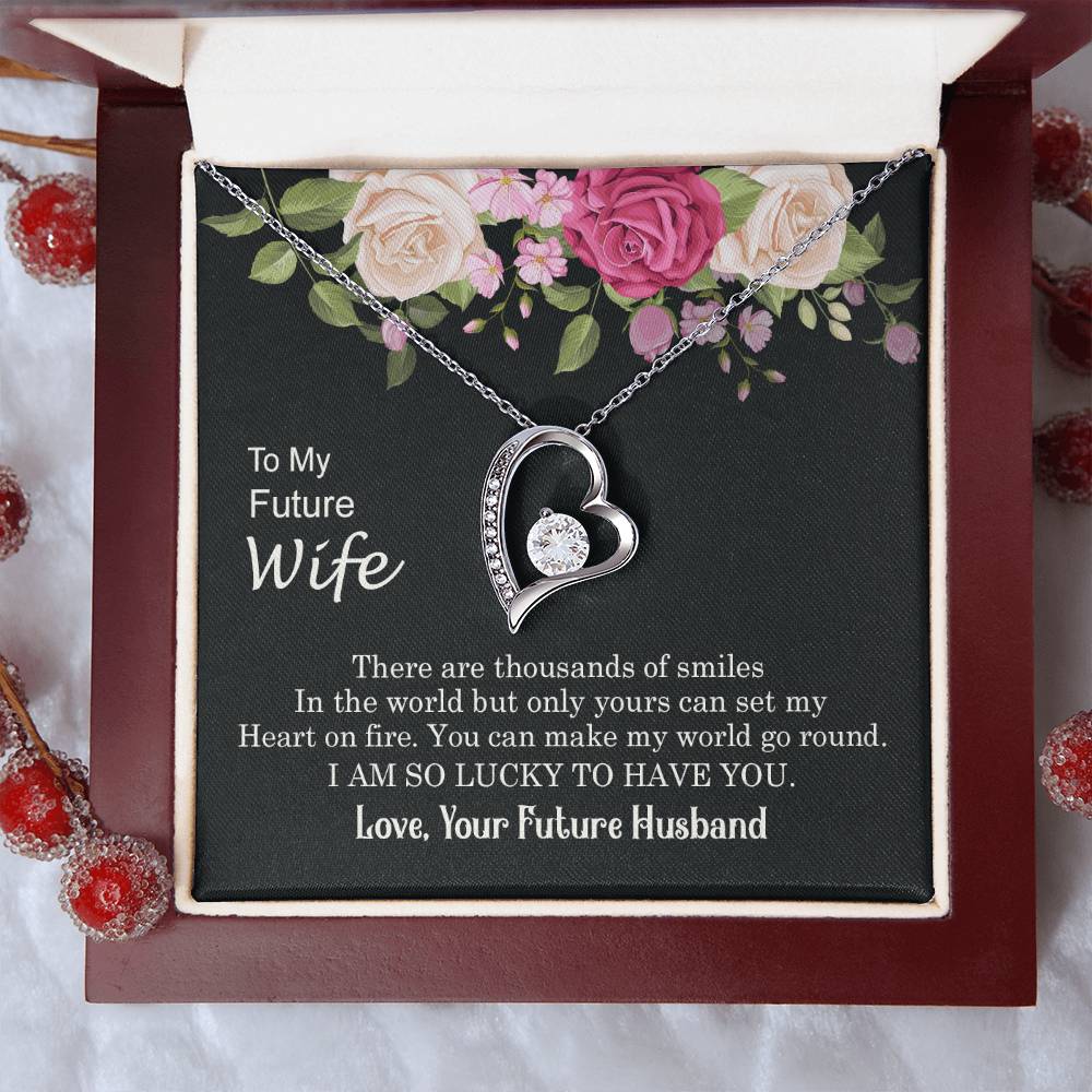 I Am So Lucky To Have You To Future Wife 1 Forever Love Necklace