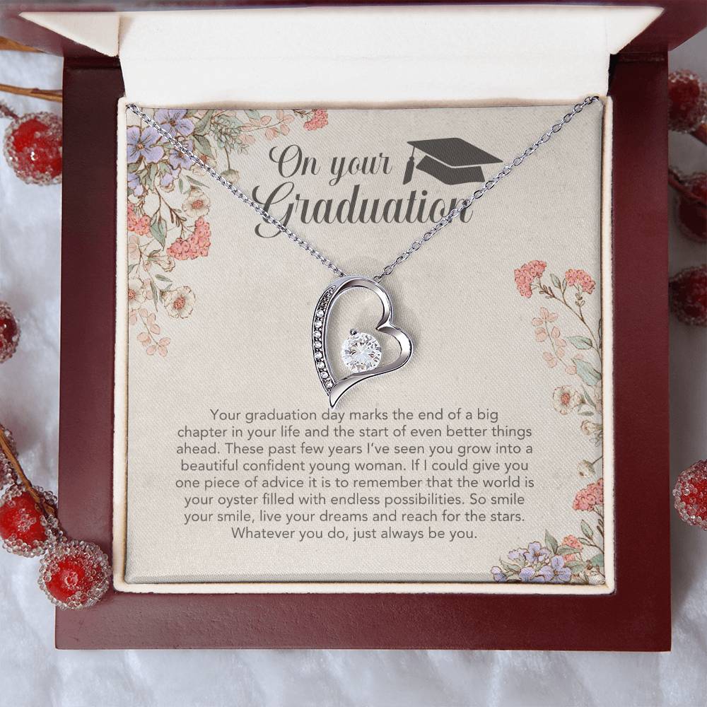 Graduation Gift For Daughter Class Of 2022 Necklace Class Of 2022 Necklace Jewelry Gift On Your Graduation Necklace Graduation Day Gift For Your Mom Forever Love Necklace
