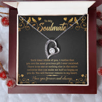 To My Soulmate Necklace Soulmate Gift Wife Gift Necklace Girlfriend Gift Necklace Wife Jewelry Forever Love Necklace