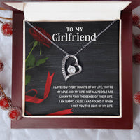 To My Girlfriend Necklace For Girlfriend Girlfriend Jewelry Anniversary Gift For Girlfriend Girlfriend Gift. Forever Love Necklace