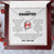 To My Daughter - Forever Love Necklace Forever Love Necklace