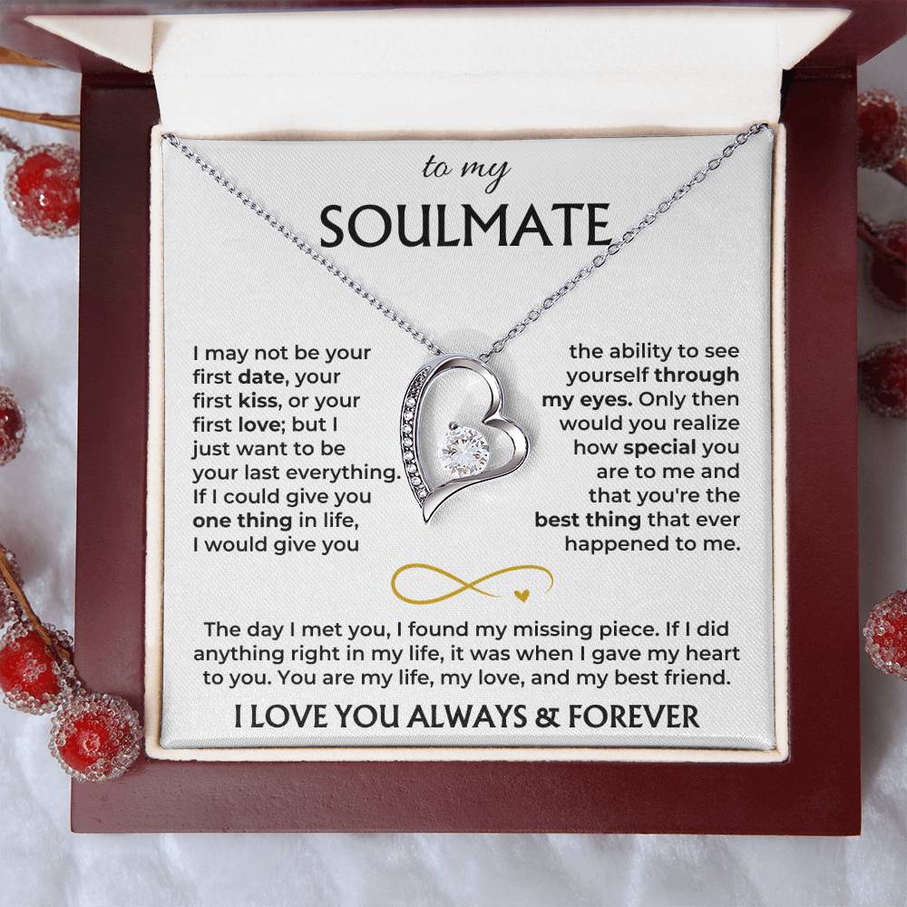 To My Soulmate - Forever Love Gift Set Forever Love Necklace