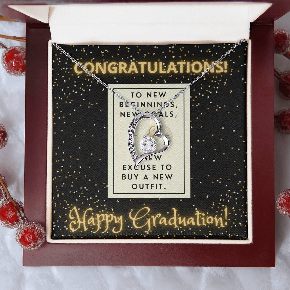 Congratulations I Am So Proud Of You Birthstone Necklace Graduation Gift Necklace Graduation Gift For Her College Graduation Forever Love Necklace