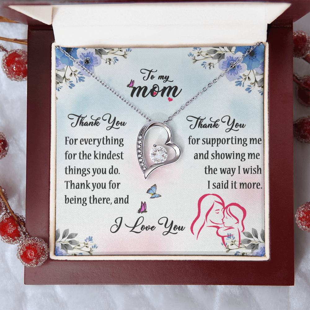 To My Mom- Mother's Day Gift- Forever Love Necklace