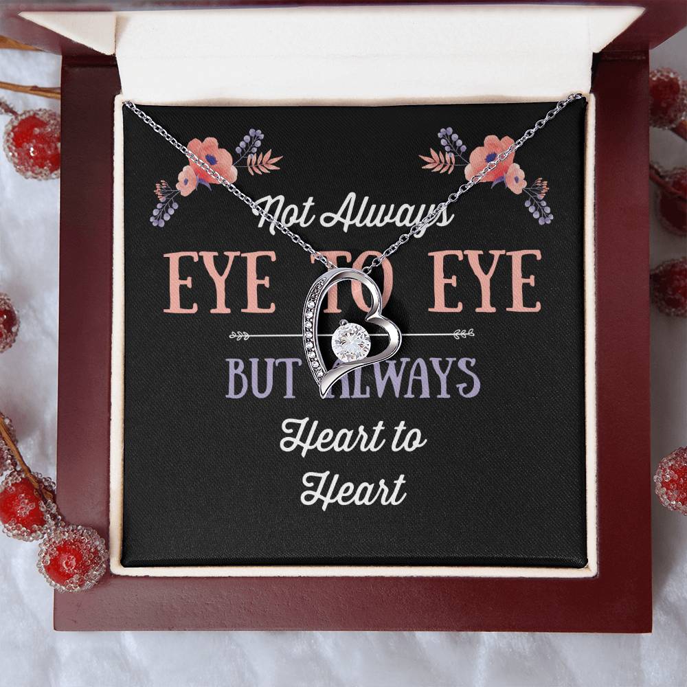 Not Always Eye To Eye Heart Necklace 1 Forever Love Necklace