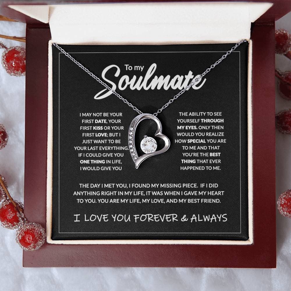 To My Soulmate - 14K Forever Necklace Forever Love Necklace