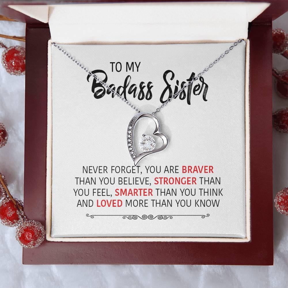 Perfect Gift For Your Sister Forever Love Necklace