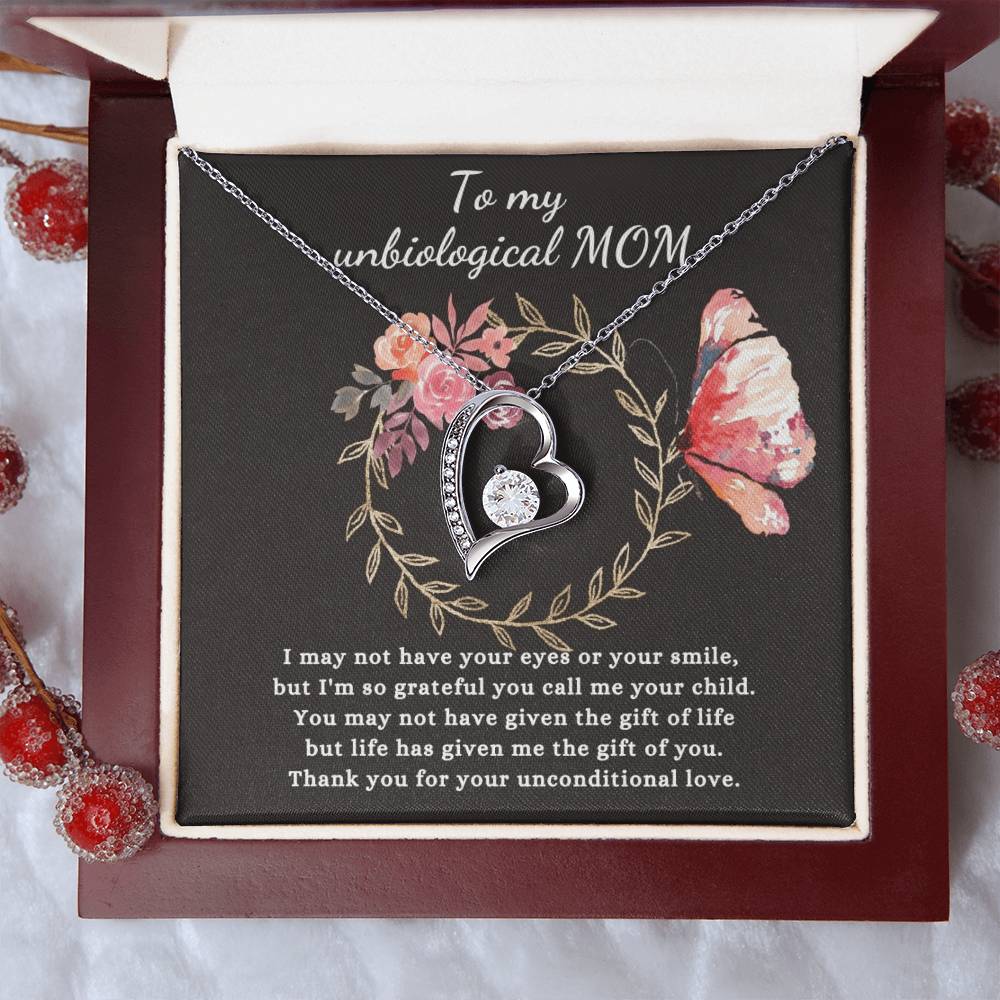Gift For Unbiological Mom - Forever Love Necklace Forever Love Necklace