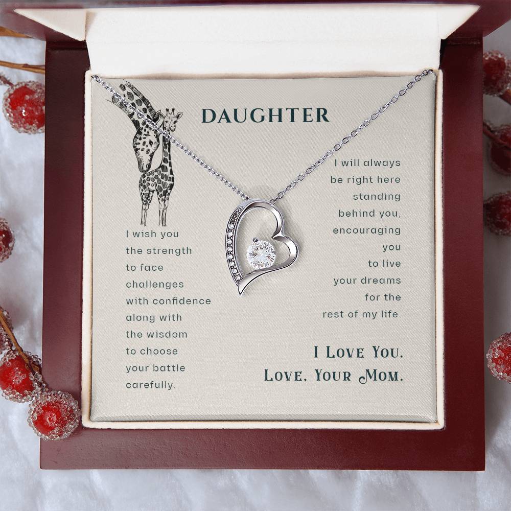 Gift For Daughter From Mom Daughter Mother Necklace Giraffe Necklace Mother And Daughter Mom Gifts From Daughter Gift For Mom From Daughter Forever Love Necklace