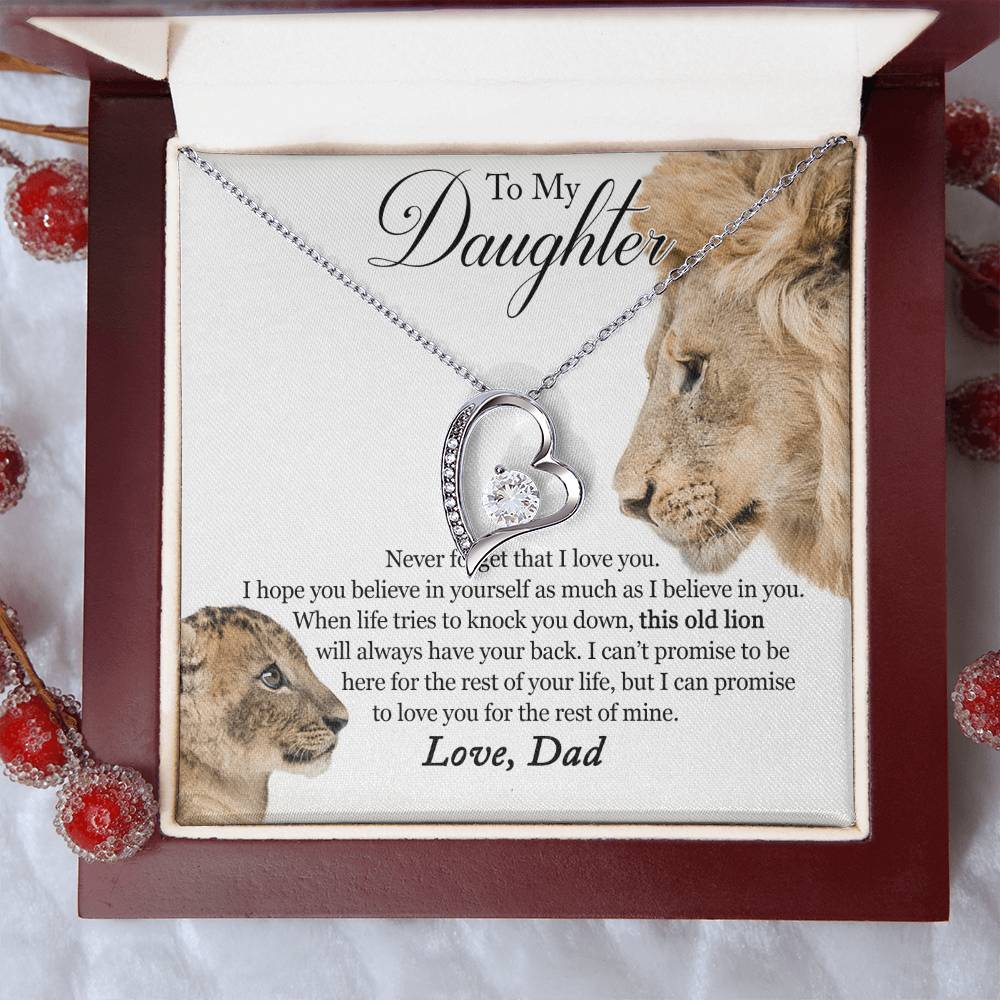 Father Daughter Necklace Father Daughter Jewelry Father To Daughter Birthday Gift Father And Daughter Gift Gifts To Daughter From Forever Love Necklace