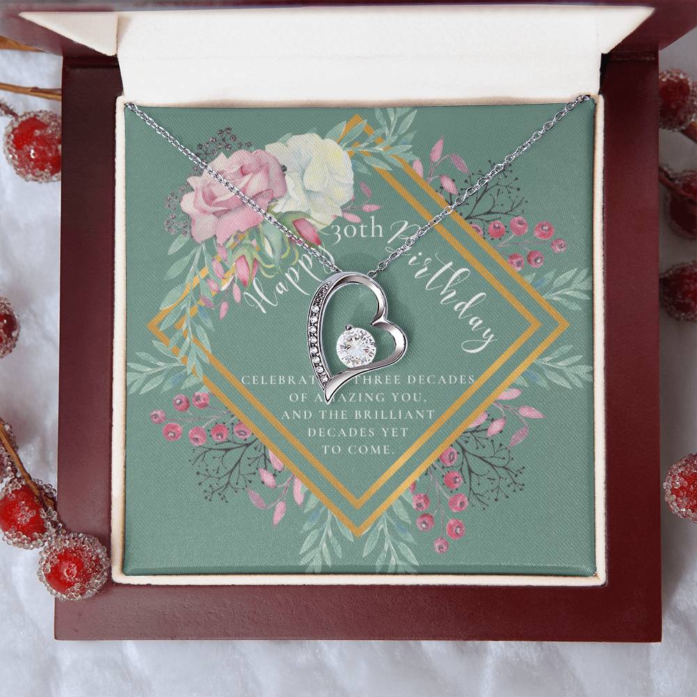 Mom To Daughter Necklace Meaningful Necklace For Daughter - 30Th Birthday Gifts For Women - 30 Years Old - 30Th Birthday Gift Necklace Forever Love Necklace