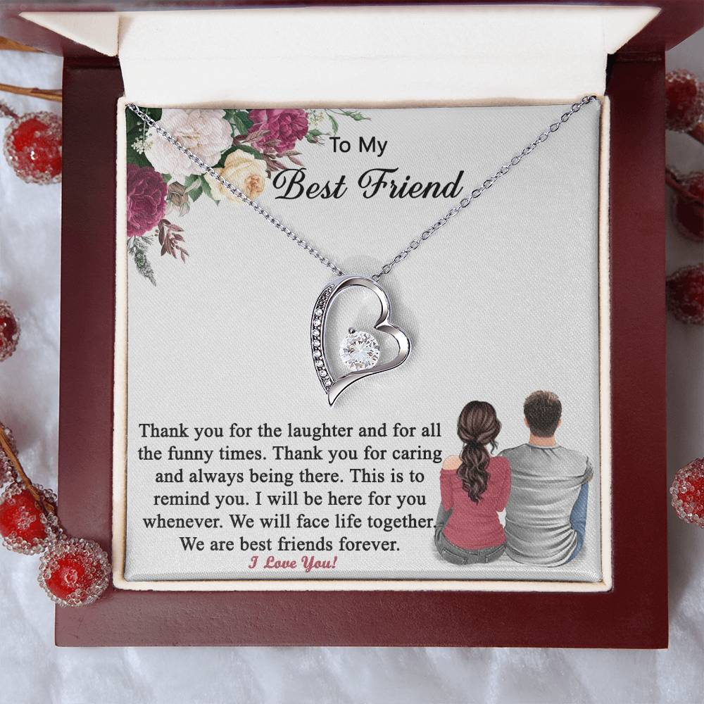 Gift For Best Friend From Boyfriend Friend Necklace 1 Forever Love Necklace