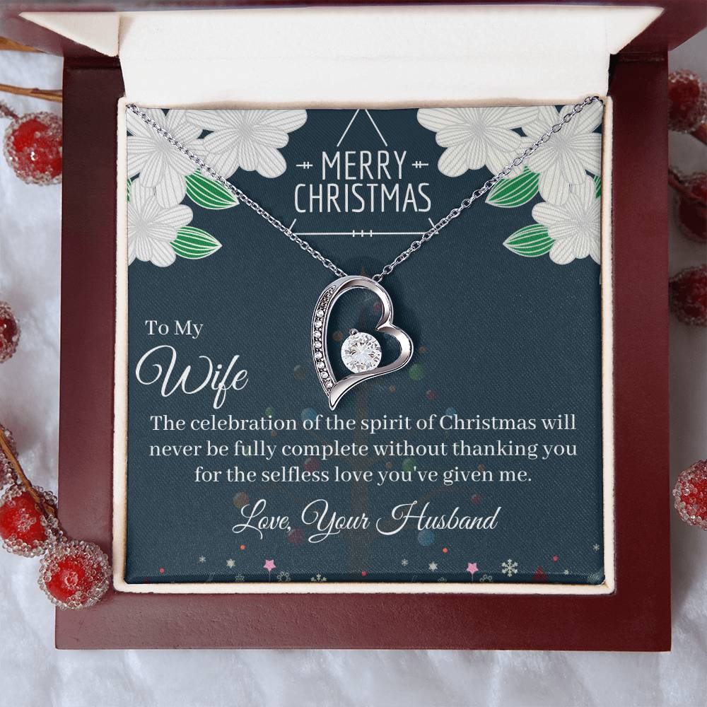 Marry Christmas To My Wife Love Forever Necklace 1 Forever Love Necklace