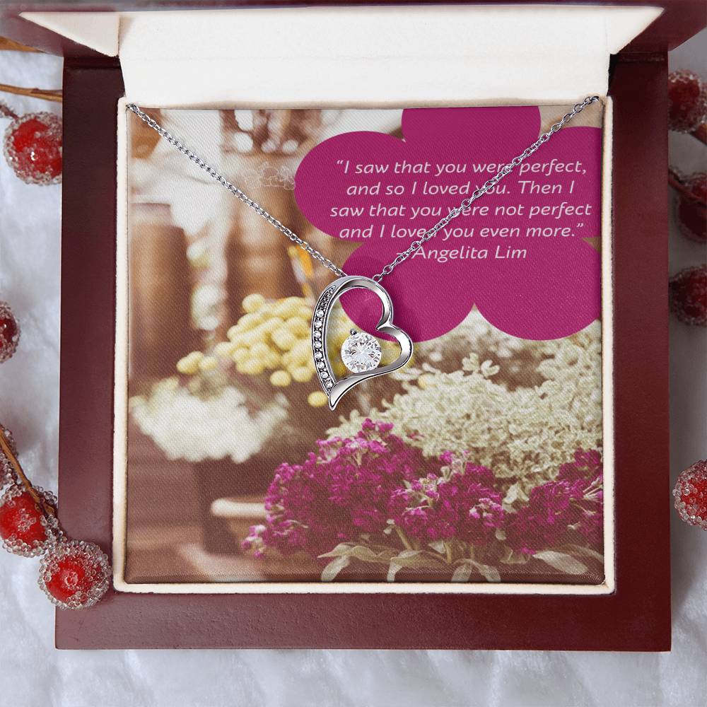 Ike Mens Production;love Quote Jewelry Forever Love Necklace