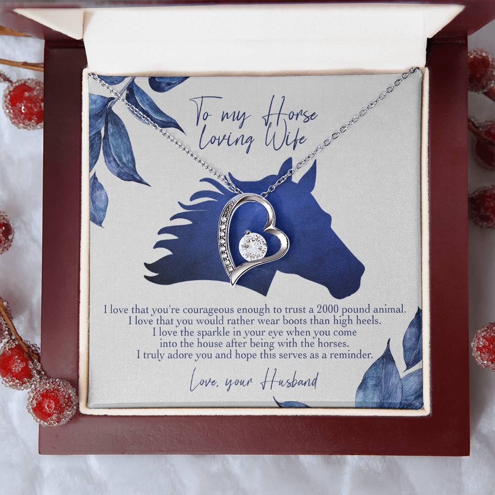 I Love That You're Courageous Enough Forever Love Necklace