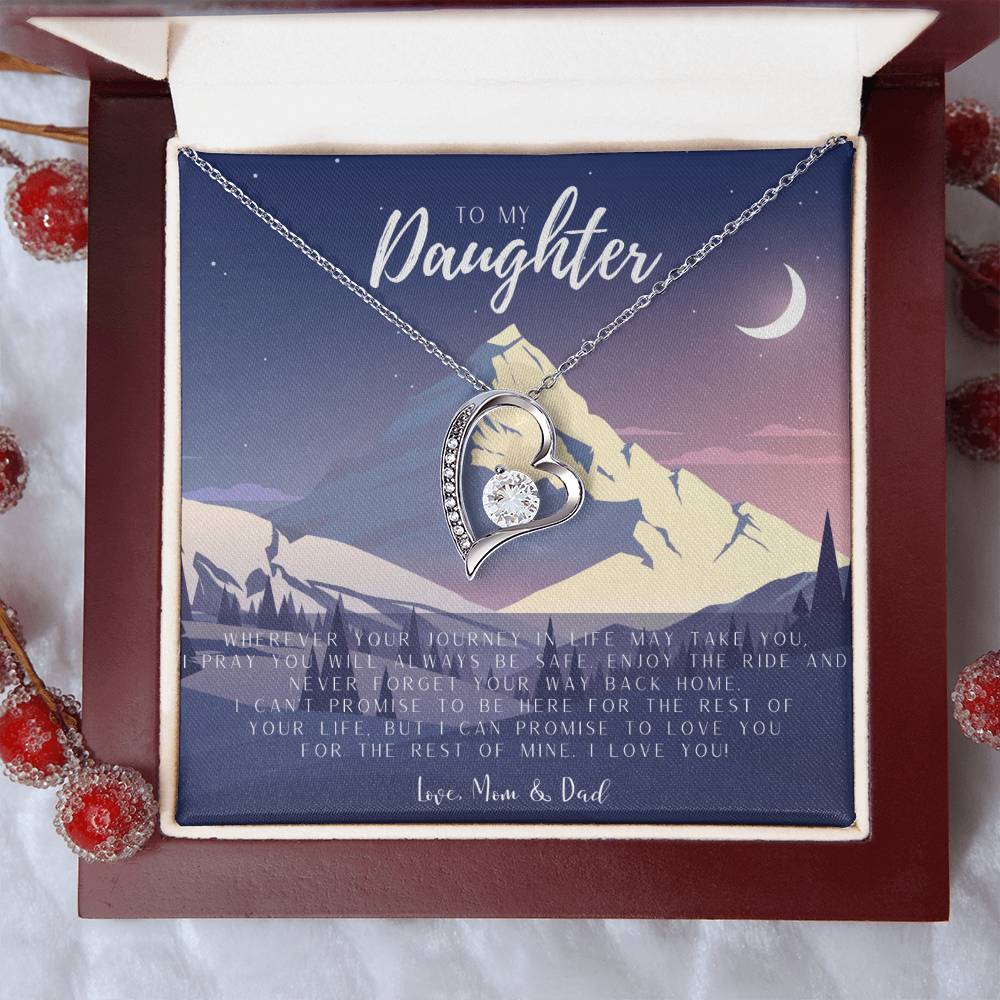Daughter Mother's Day Gift To My Daughter Necklace From Mom Dad Grown Up Daughter Gift From Mom Gift For Daughter From Dad Mom Daughters Birthday Gift Forever Love Necklace