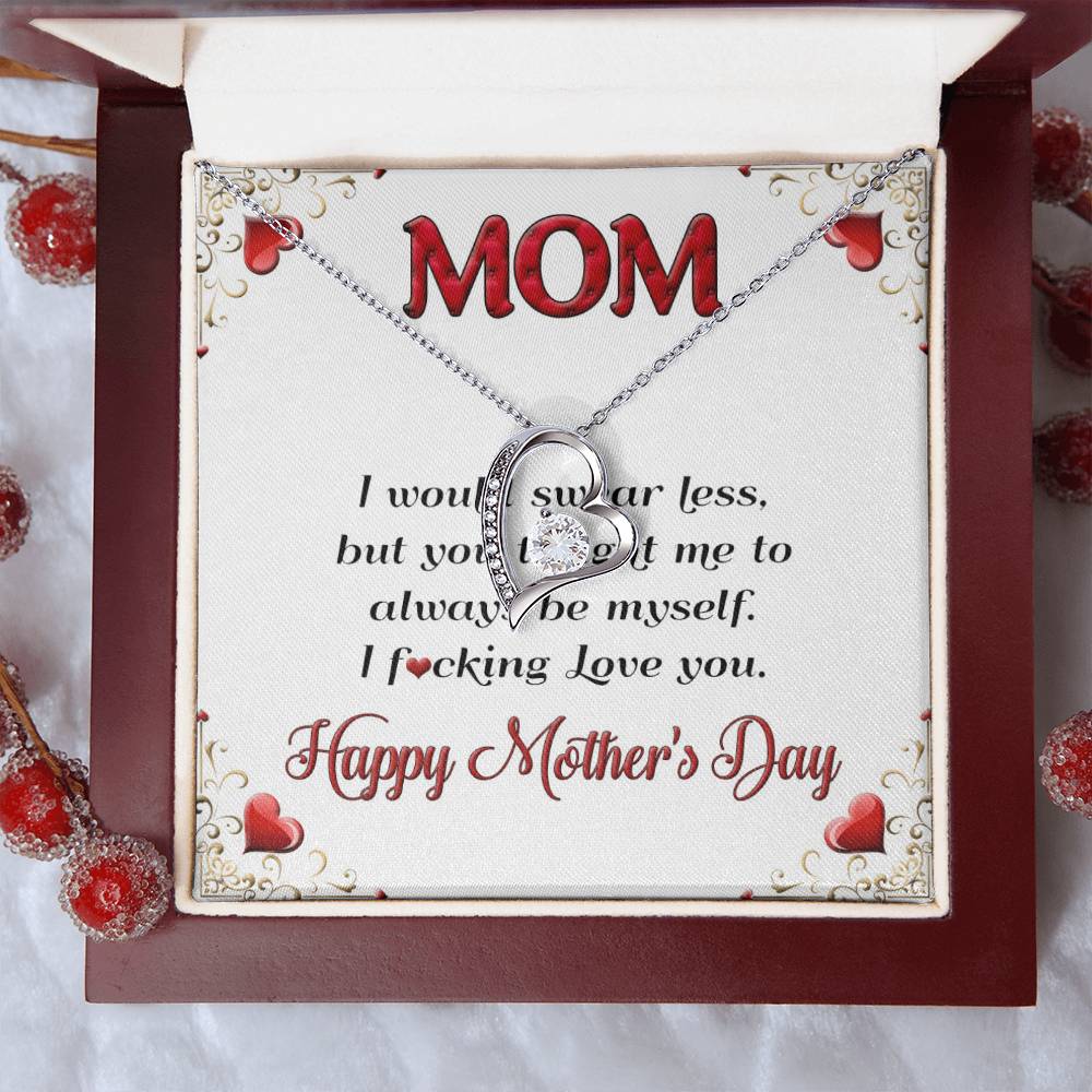 Mom I Love You Forever Love Necklace