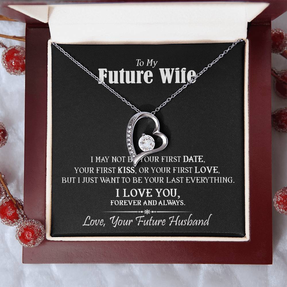 To My Future Wife Heart Date Kiss Love 1 Forever Love Necklace