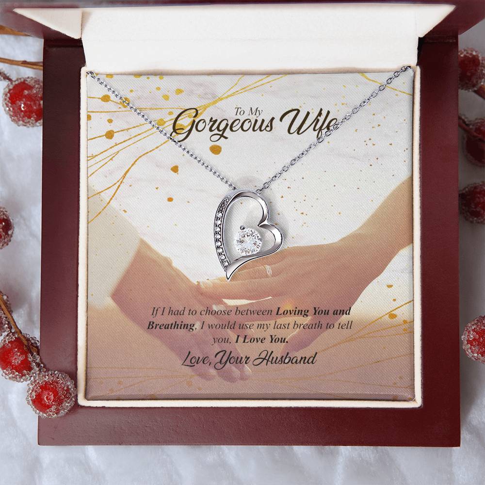 My Georgeous Wifei Love You Forever Love Necklace
