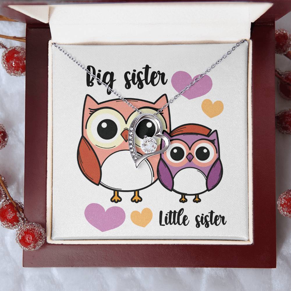 Little Sister Pearl Necklace From Big Brother Gift For Sister From Brother Little Sister Birthday Little Sister Graduation Forever Love Necklace