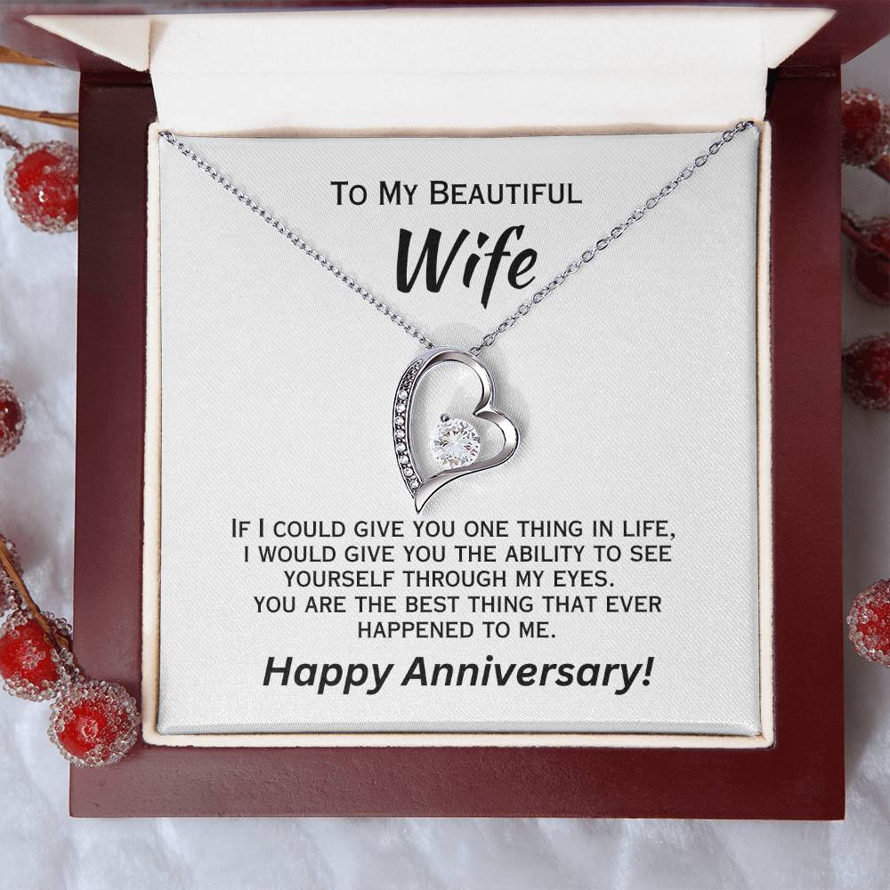 If I Could Give You One Thing In Life - Anniversary Necklace Forever Love Necklace