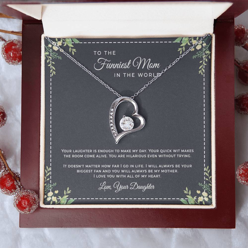 To The Funniest Mom Forever Love Forever Love Necklace