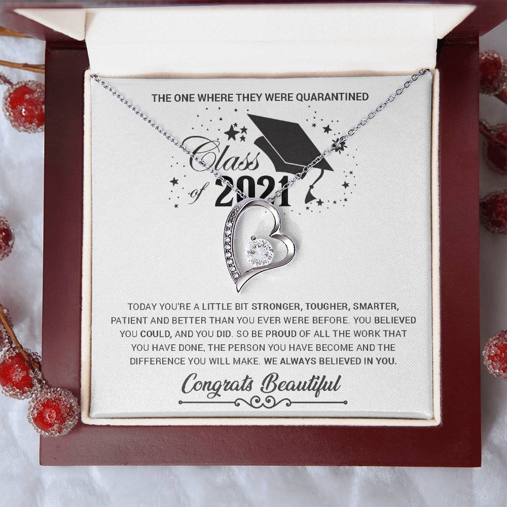Class Of 2021 Graduation Gifts For Her Graduation Gift For Daughter Feeling Proud Gift On Child's Graduation Best Graduation Gift Forever Love Necklace