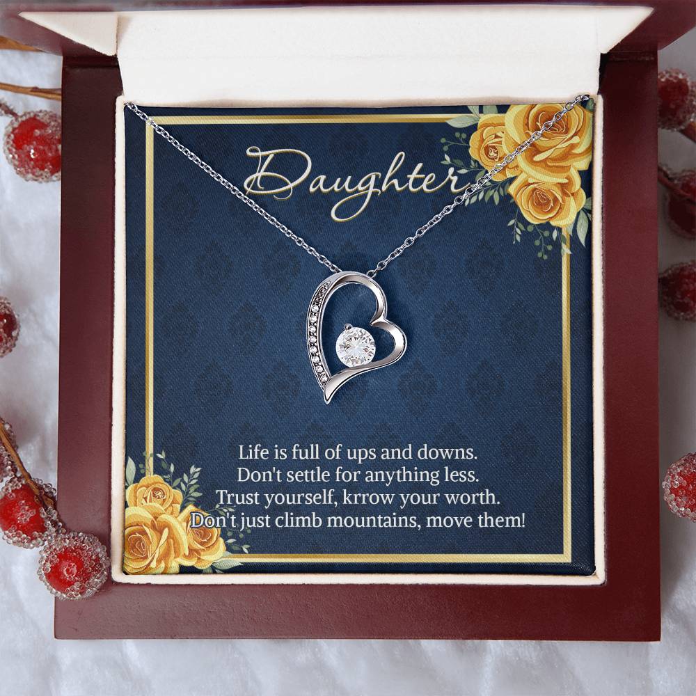Necklace For Daughter From Mom Dad Daughter Birthday Necklace Forever Love Daughter Customize Necklace Gift For Daughter Forever Love Necklace