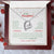 To My Daughters Forever Love Necklace