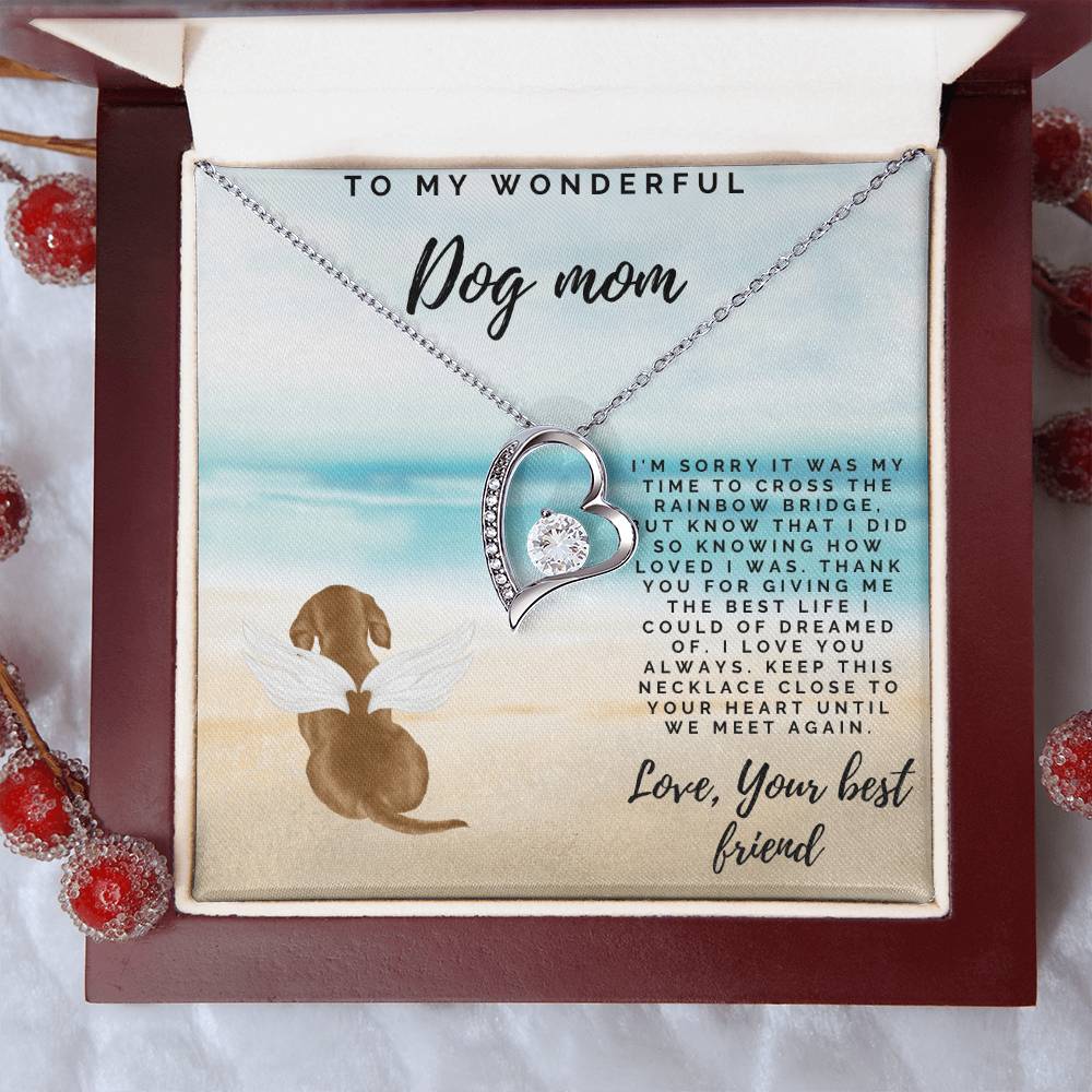 Deceased Dog Gift Custom Dog Necklace Dog Memory Dog Remembrance Gift Pet Loss Necklace Bereavement Gift Dog Forever Love Necklace