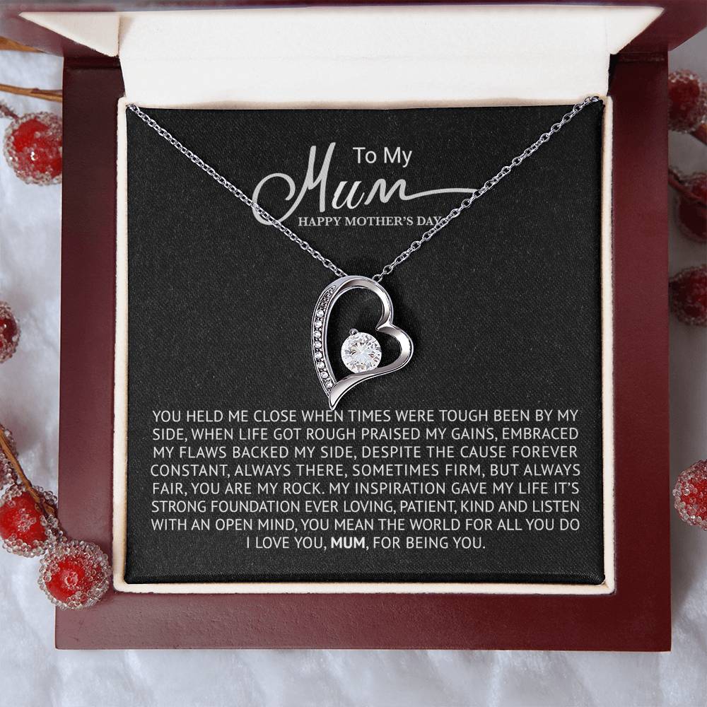 To My Mum Necklace Mother's Day Best Gift For Mum Forever Love Necklace