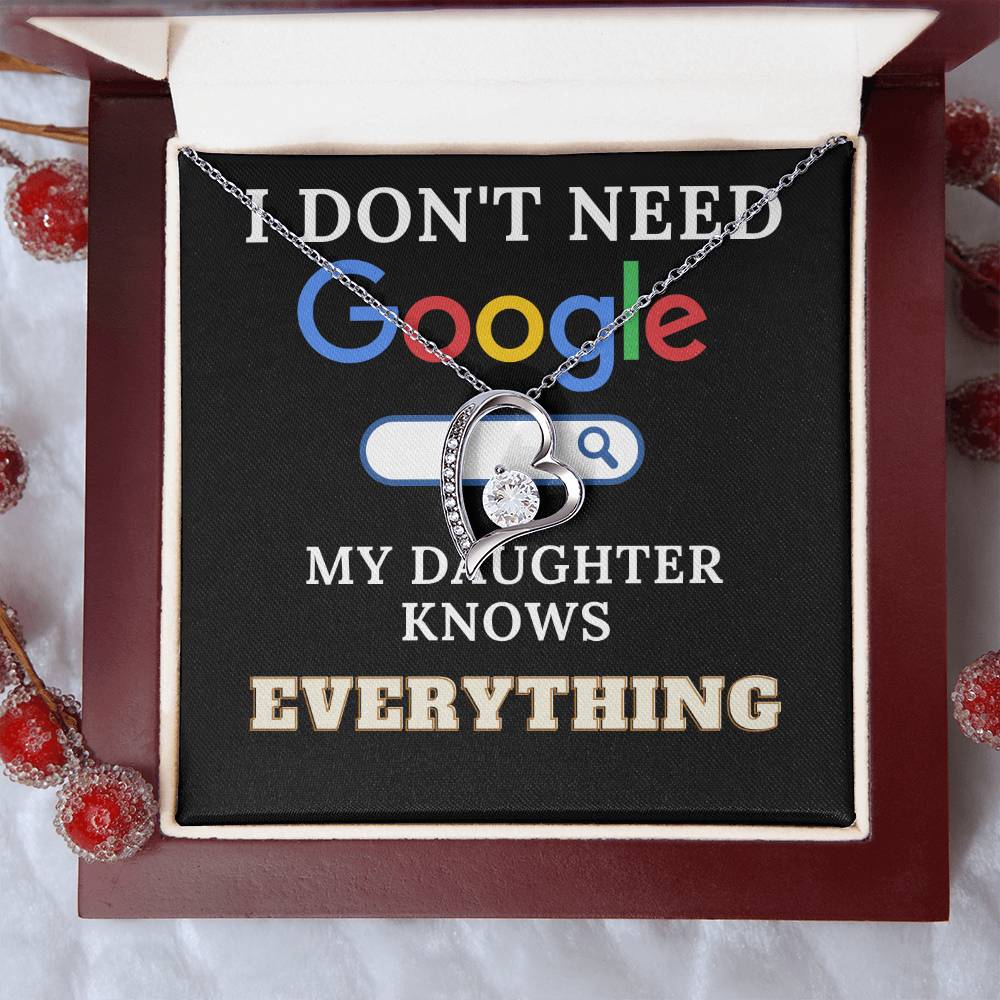 The Perfect Gift For Smart Daughters Forever Love Necklace