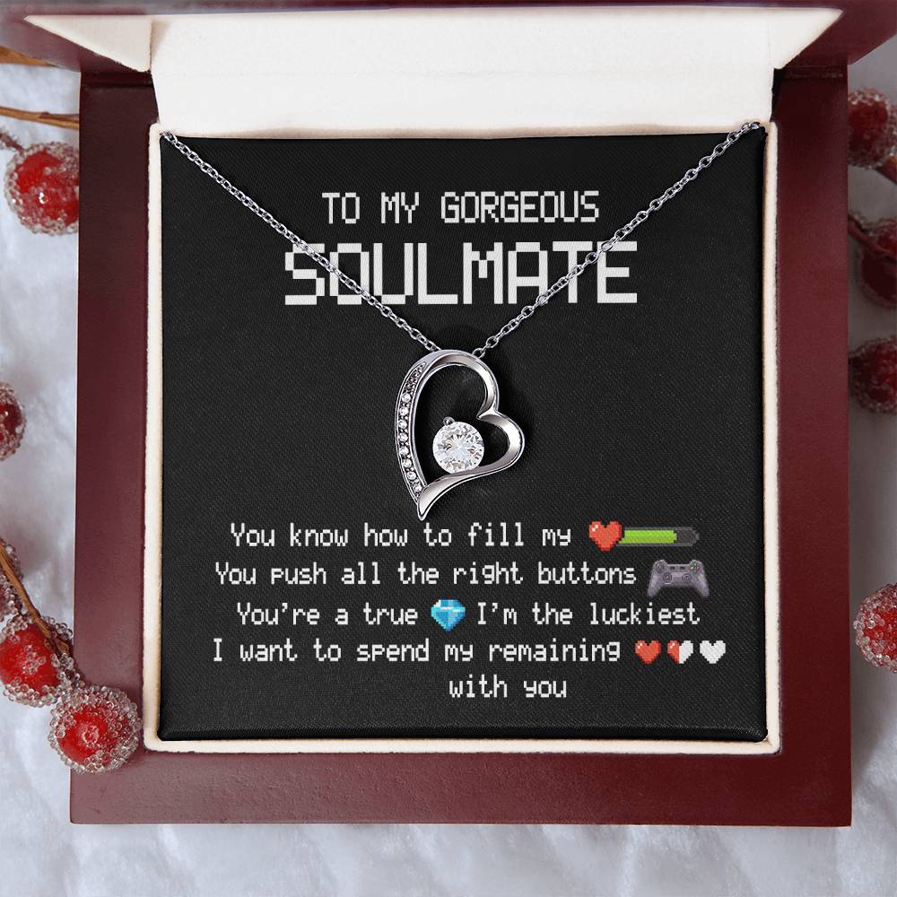 To My Gorgeous Soulmate Forever Love Necklace