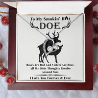 Wife - Roses Are Red Forever Love Necklace Forever Love Necklace