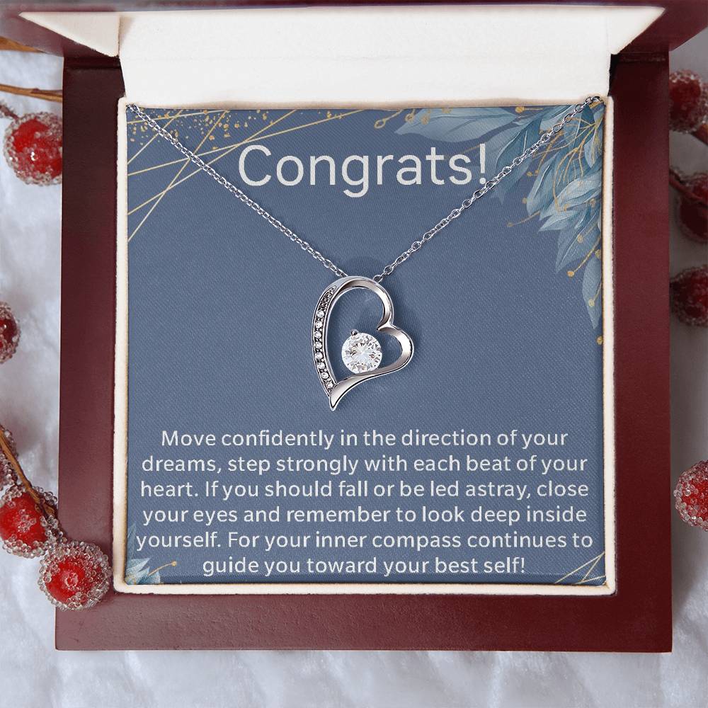 Graduate Graduation Present For Her New Chapter Motivational Necklace Gift For New Graduate Congratulations Gift New Chapter In Life Journey Forever Love Necklace
