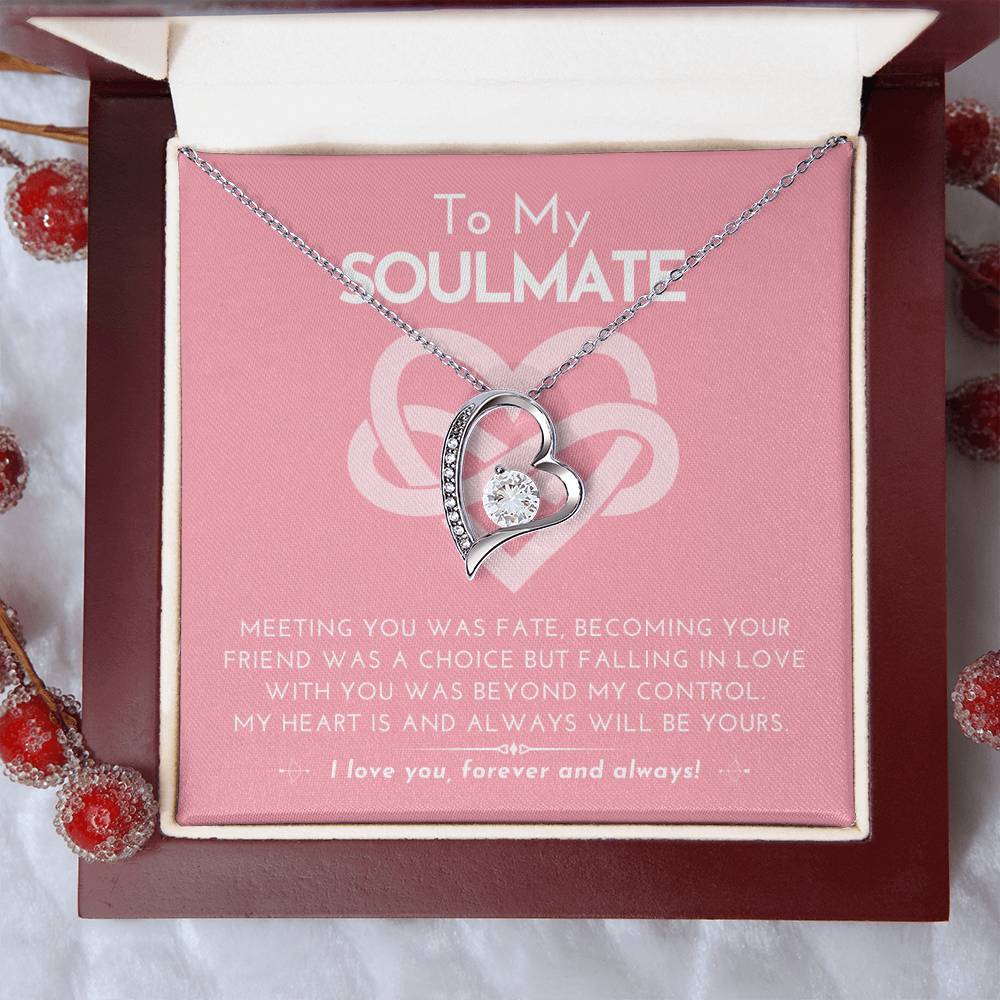 Forever Love Heart Necklace My Heart Is And Always Will Be Yours.......... To Soulmate Forever Love Necklace