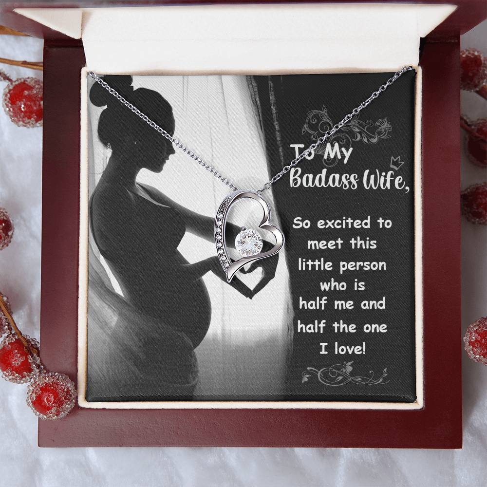To My Badass Wife 2 Forever Love Necklace