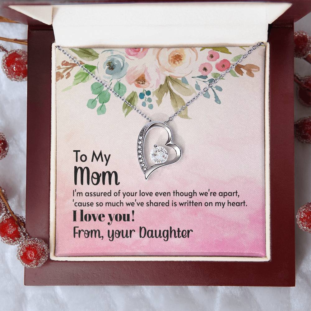 To My Mom Forever Love Necklace Mother Necklace Gift For Mother Xmas Christmas Customize Gift To My Mom Forever Love Necklace