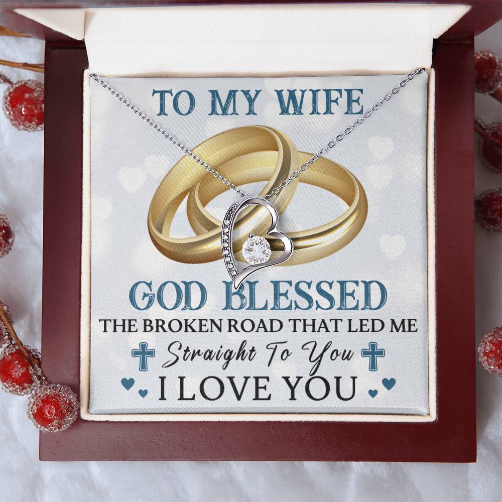 To My Wife - Christian - Forever Necklace Forever Love Necklace