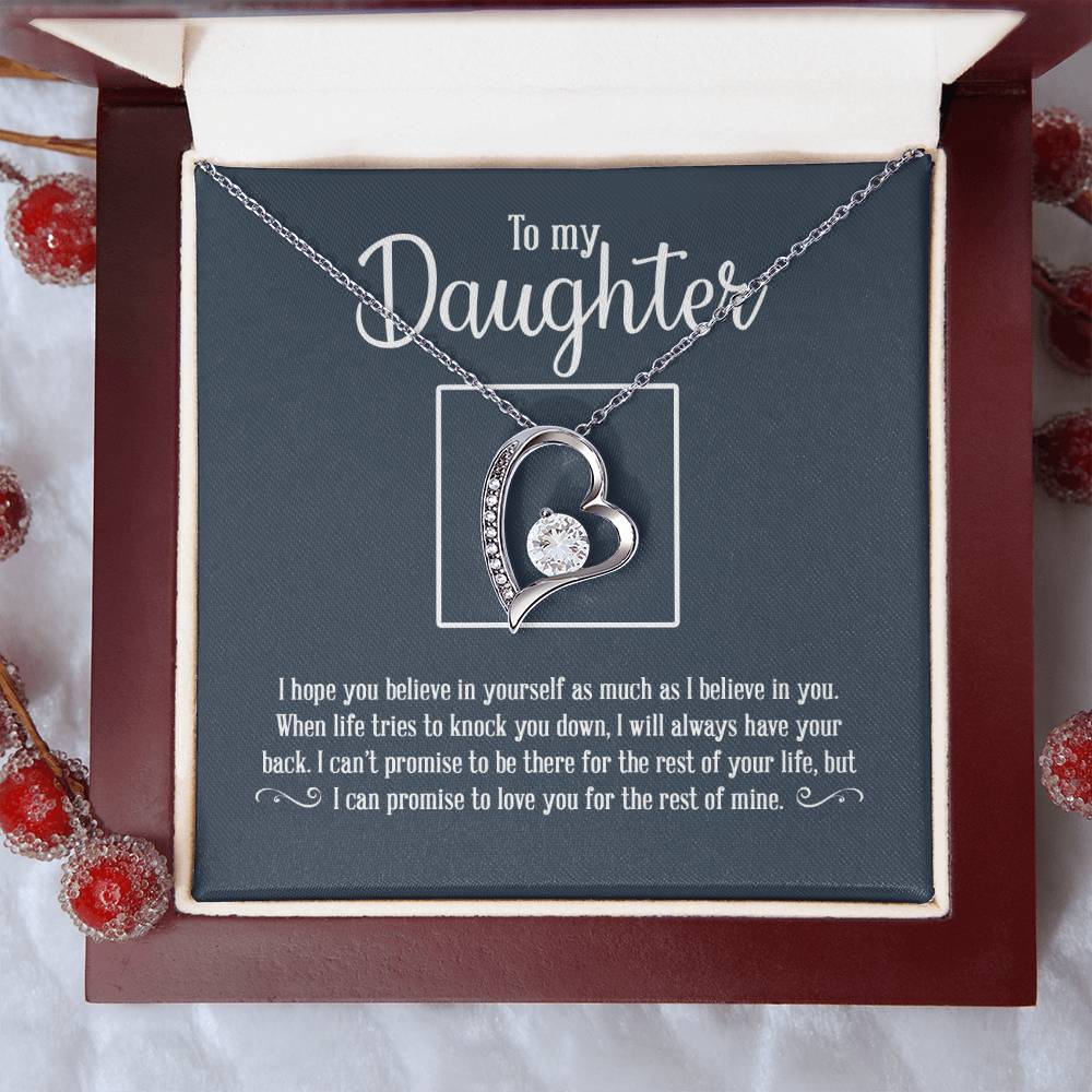 To My Daughter Necklace Father Daughter Necklace Father To Daughter Birthday Gift Gifts To Daughter From Dad 1 Forever Love Necklace