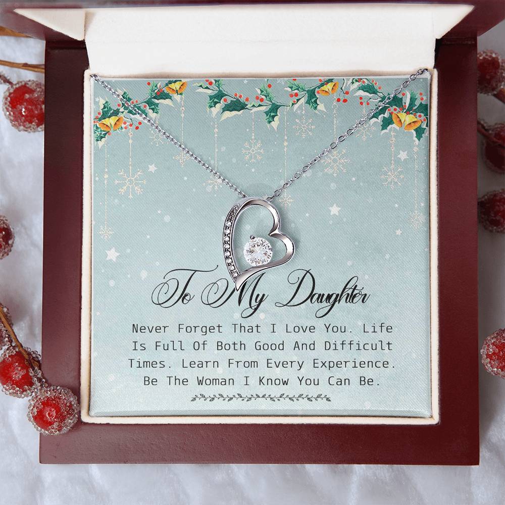 Daughter Gift Necklace Daughter Gift From Mom Daughter Birthday Gift Daughter Necklace Daughter Gift To My Daughter Forever Love Necklace